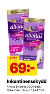 Always - Inkontinensskydd