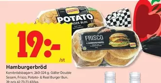 Frisco - Hamburgerbröd