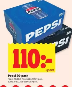 Pepsi - 20-pack