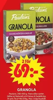 Paulins - Granola