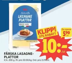 FÄRSKA LASAGNE-PLATTOR