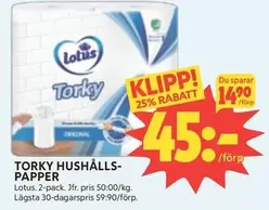 TORKY HUSHÅLLSPAPPER