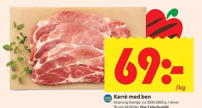 Karré med ben