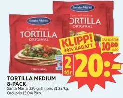 Santa Maria - TORTILLA MEDIUM
