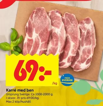 Karré med ben
