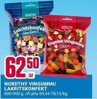 NORDTHY VINGUMMI/LAKRITSKONFEKT