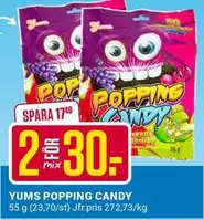 YUMS POPPING CANDY