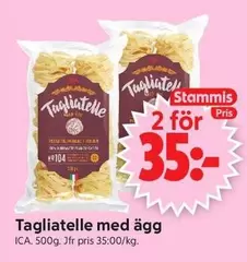 Tagliatelle med ägg