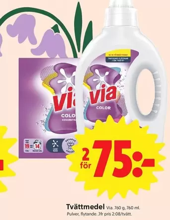 Via - Tvättmedel