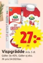 Arla - Vispgrädde