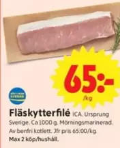 Fläskytterfilé