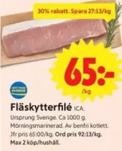 Fläskytterfilé