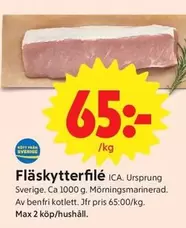 Fläskytterfilé