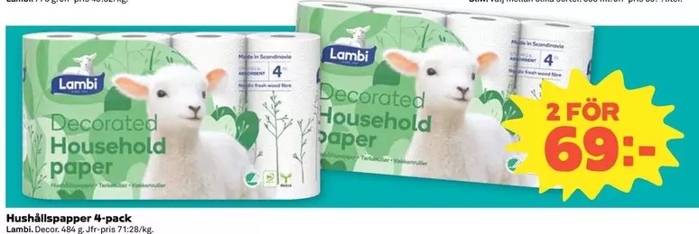 Lambi - Decorated Household paper