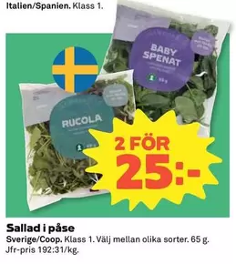 Sallad i påse