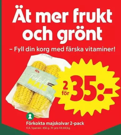 Mer - Färkoka majskolvar 2-pack