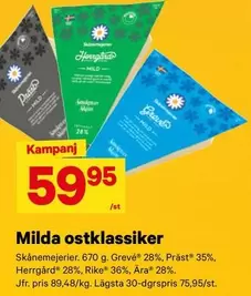 Skånemejerier - Milda ostklassiker