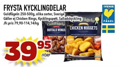 Guldfågeln - Frysta Kycklingdelar