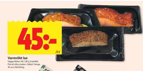 Varmrökt lax