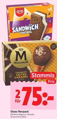 magnum - Sandwich Original, Magnum Crunchy Salted Caramel Cone