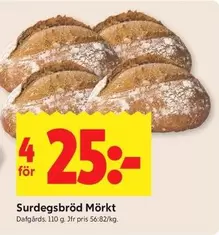 Surdegsbröd Mörkt