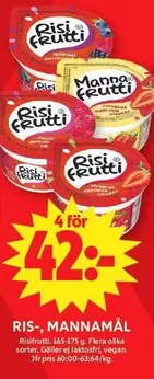 Risifrutti - RIS-, MANNAMÅL