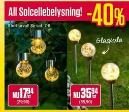 Solcellebelysning