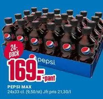 Pepsi - PEPSI MAX 24x33 cl.