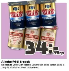 mariestads - Alkoholfritt öl 6-pack