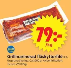 Grillmarinerad fläskytterfilé