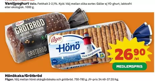 Pågen - Hönökaka/Grötbröd