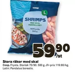 Coop - Stora räkor med skal
