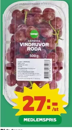 Coop - VINDRUVOR RÖDA