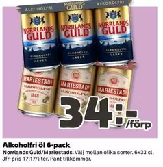 mariestads - Alkoholfritt öl 6-pack