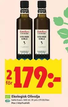 Saltå kvarn - Ekologisk Olivolja
