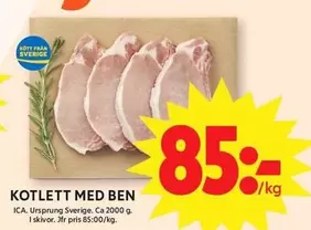 KOTLETT MED BEN