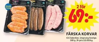 FÄRSKA KORVAR