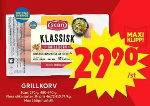 Scan - KLASSIISK GRILLKORV