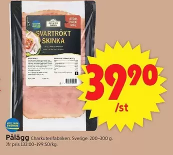 Svartrökt Skinka