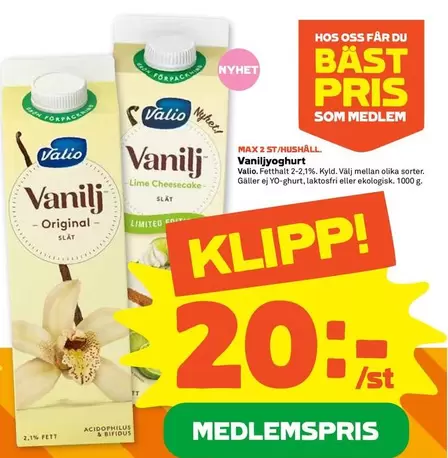 valio - Vanilj Yoghurt