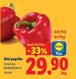 Röd paprika