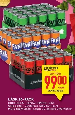 coca-cola - LÄSK 20-PACK
