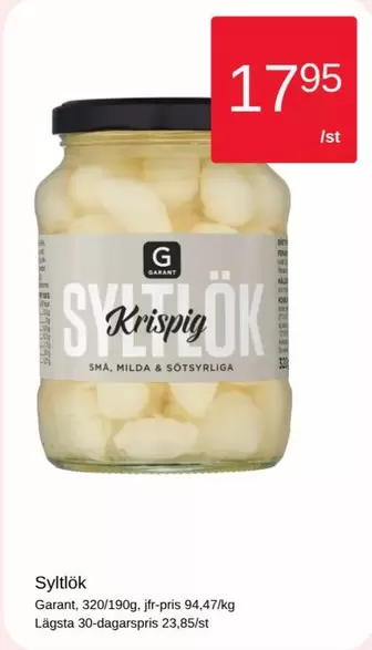Garant - Syltlök Krispig