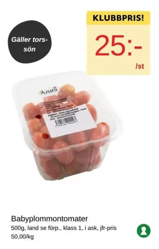 Babyplommontomater