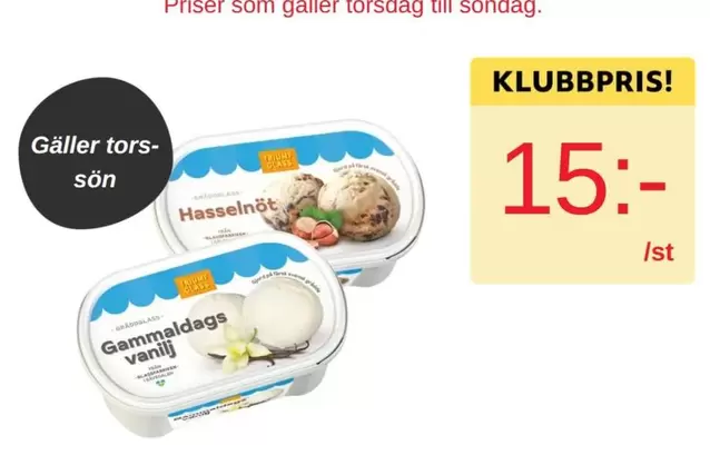 GB Glace - Hasselnöt & Vanilj glass