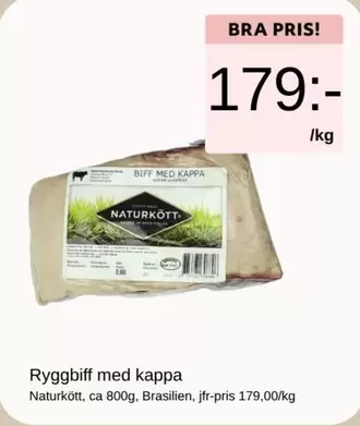 Naturkött - Ryggbiff med kappa