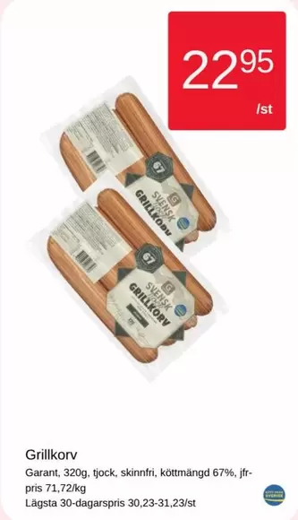 Garant - Grillkorv
