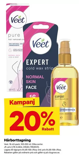 Veet - Expert Cold Wax Strips