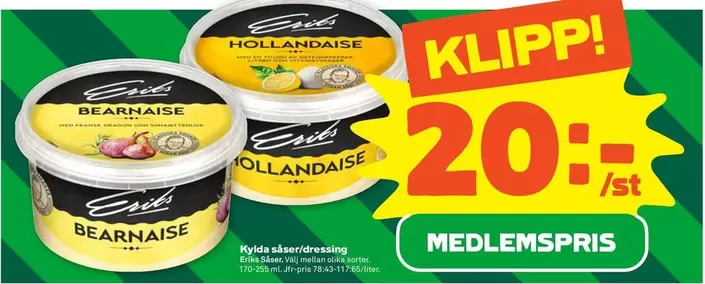 Eriks såser - Bearnaise/Hollandaise