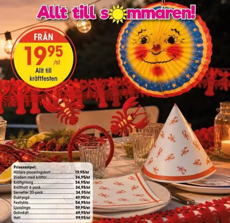 Allt till kräftfesten